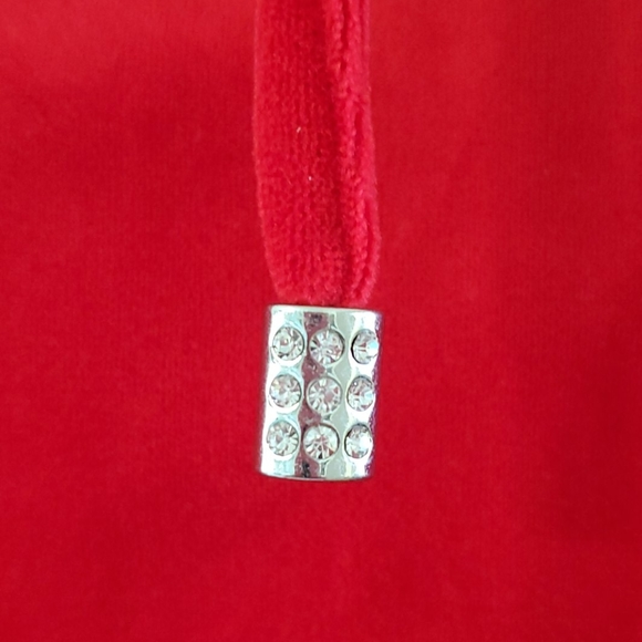 Allison Daley Woman Red Velour Jacket - Picture 3 of 6